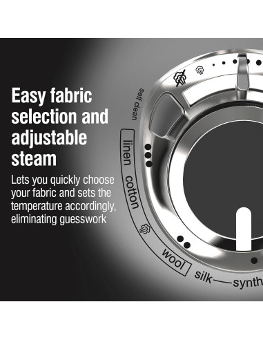Plancha de Vapor CHI 1700W con Cable Retráctil 2.4m Profesional