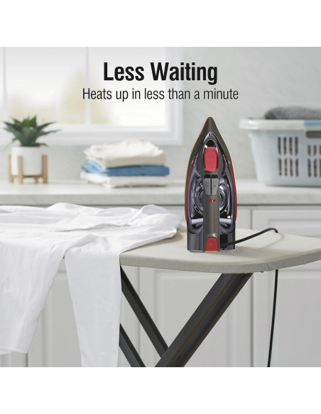 Plancha de Vapor CHI 1700W con Cable Retráctil 2.4m Profesional