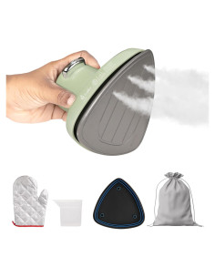 Plancha y Vaporizador Mini EcoNour ECOJSGABCH 2 en 1 Portátil