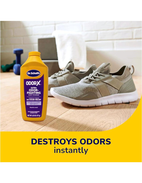 Polvo para pies Dr. Scholl's Odor-X Ultra 176 g