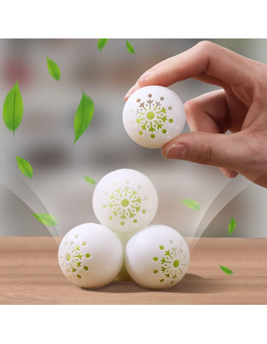 18 Bolas Desodorantes BESPORTBLE 4 cm para Zapatillas y Armarios