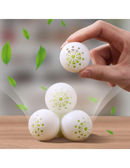 18 Bolas Desodorantes BESPORTBLE 4 cm para Zapatillas y Armarios