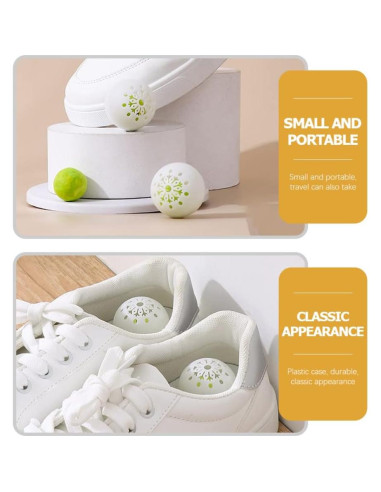 18 Bolas Desodorantes BESPORTBLE 4 cm para Zapatillas y Armarios
