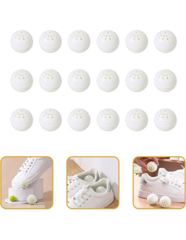 18 Bolas Desodorantes BESPORTBLE 4 cm para Zapatillas y Armarios