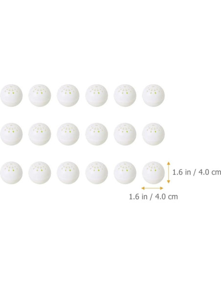 18 Bolas Desodorantes BESPORTBLE 4 cm para Zapatillas y Armarios