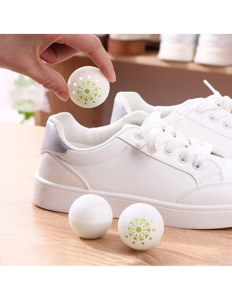 18 Bolas Desodorantes BESPORTBLE 4 cm para Zapatillas y Armarios