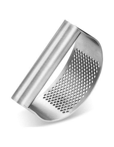 Prensa de Ajo Rocker AGIgear Acero Inoxidable Plata