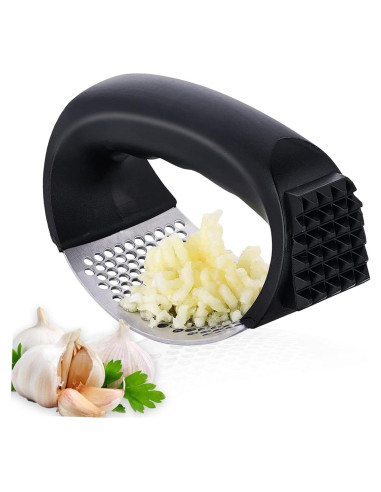 Prensa de Ajo Acero Inoxidable Aetomtins Mango Ergonómico