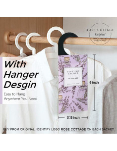 Desodorante Colgante Lavanda ROSE COTTAGE 12 Piezas 2