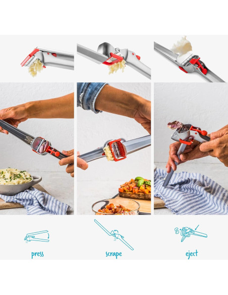 Pelador y Prensa de Ajo Dreamfarm Garject Rojo 363g