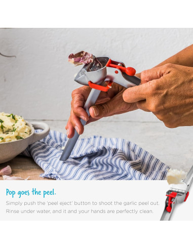 Pelador y Prensa de Ajo Dreamfarm Garject Rojo 363g