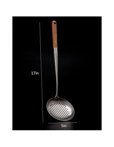 Cucharón colador ranurado FJNATINH acero inoxidable 304