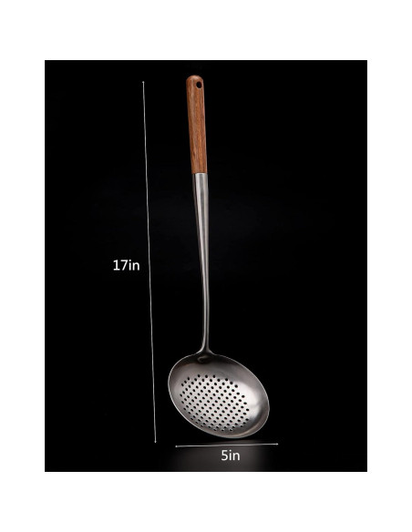 Cucharón colador ranurado FJNATINH acero inoxidable 304