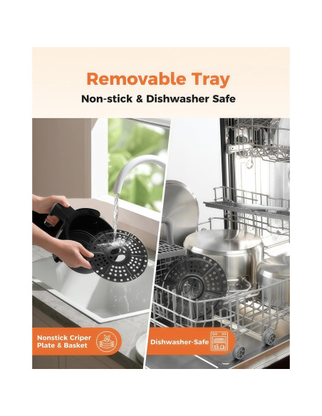 Freidora de Aire Bear 2.1 QT Compacta con Control de Temperatura