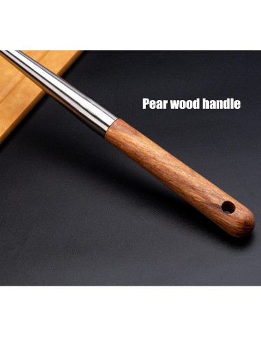 Cucharón colador ranurado FJNATINH acero inoxidable 304