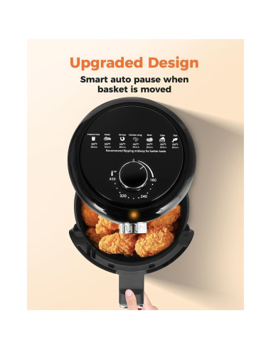 Freidora de Aire Bear 2.1 QT Compacta con Control de Temperatura