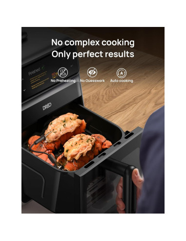 Freidora de aire Dreo ChefMaker 6 QT, Cocción inteligente