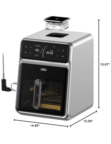Freidora de aire Dreo ChefMaker 6 QT, Cocción inteligente