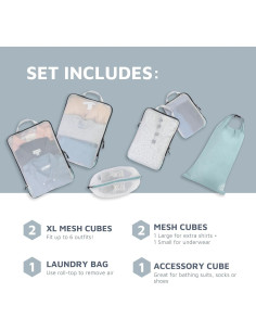 Juego de Cubos de Empaque Grande TRIPPED - Organizador de Viaje 2