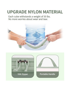 Set de Cubos de Compresión ECOHUB 6 Piezas Verde 2