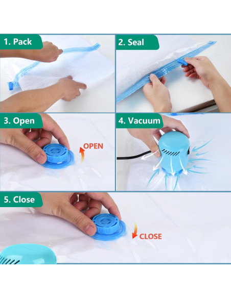 Bolsas de Sellado al Vacío Morecoo 8 Piezas Jumbo y Grandes Bolsas de Sellado al Vacío Morecoo 8 Piezas Jumbo y Grandes