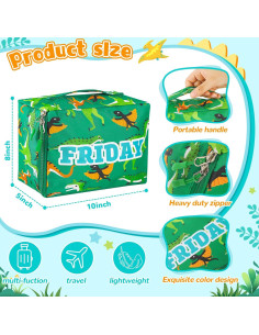 Cubos de Empaque para Viaje Niños Paterr 7 Pcs Dinosaurio 2