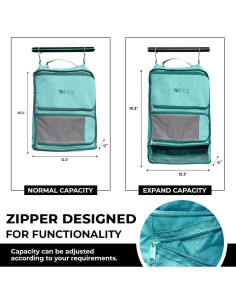 Organizador de Equipaje Colgante Artos Turquesa 22.68 kg 2