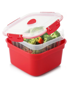Vaporera de Verduras Tafura 2L con Tapa Hermética y Colador