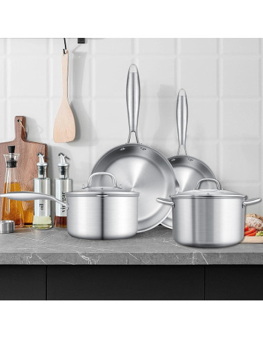 Cacerola de Acero Inoxidable Buttermelt 1.5L con Vaporera