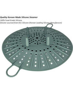 Cesta de Vapor de Silicona Cozymomdeco 25,4 cm Menta 2