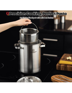 Olla de vapor de acero inoxidable BOTEM 4.3L con cesta 2