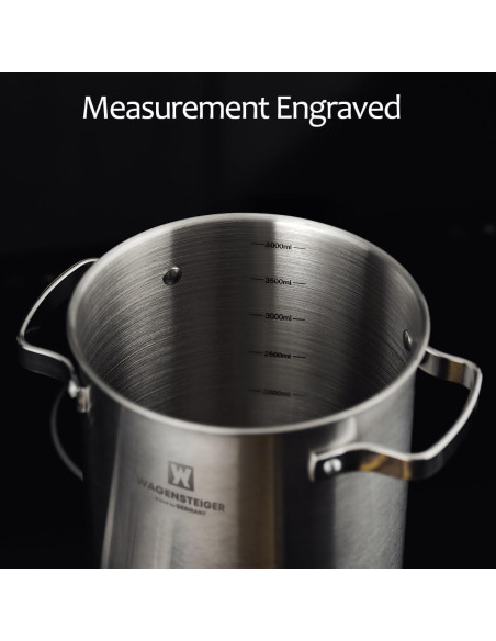 Olla de vapor de acero inoxidable BOTEM 4.3L con cesta