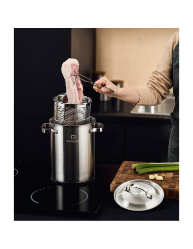 Olla de vapor de acero inoxidable BOTEM 4.3L con cesta