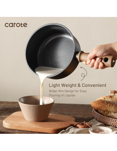 Cacerola Antiadherente CAROTE 2.0QT y 2.5QT con Tapa