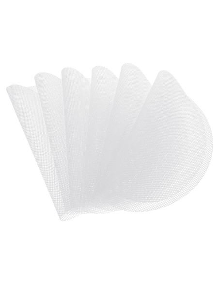 6 Forros de Vapor de Silicona Yuomeaz 25cm Reutilizables