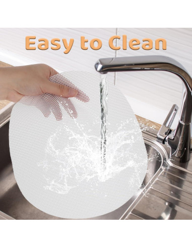 6 Forros de Vapor de Silicona Yuomeaz 25cm Reutilizables