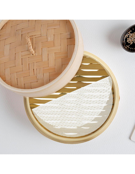 6 Forros de Vapor de Silicona Yuomeaz 25cm Reutilizables