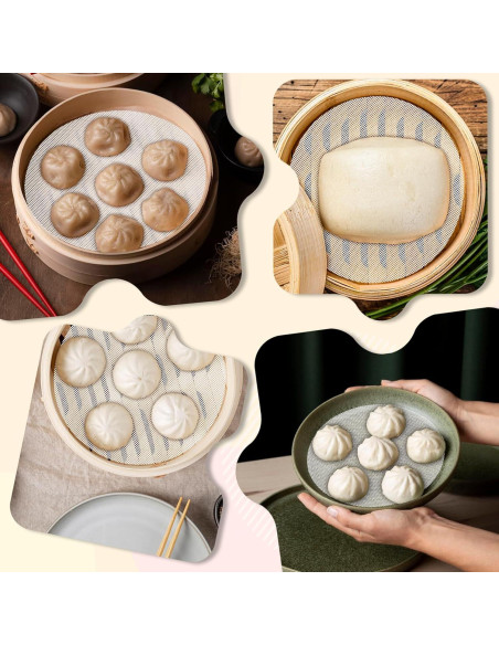 6 Forros de Vapor de Silicona Yuomeaz 25cm Reutilizables