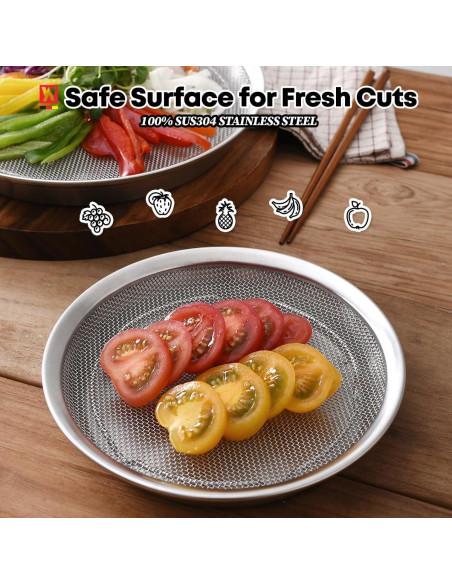 Juego de bandejas de malla WAGENSTEIGER 19 cm acero inoxidable