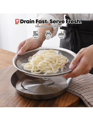 Juego de bandejas de malla WAGENSTEIGER 19 cm acero inoxidable