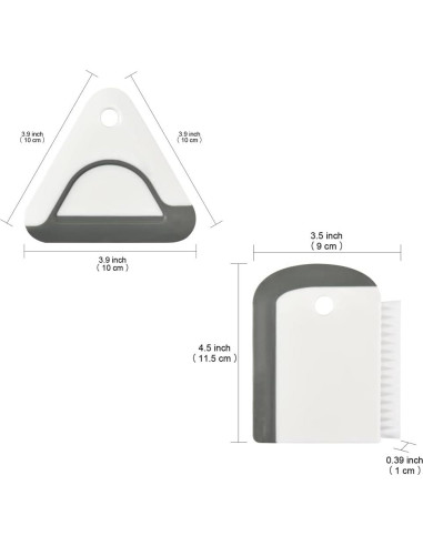 Raspadores de Platos Windson - 2 Piezas Silicona y Plástico