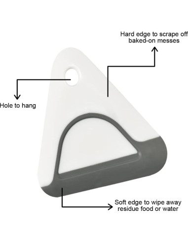 Raspadores de Platos Windson - 2 Piezas Silicona y Plástico
