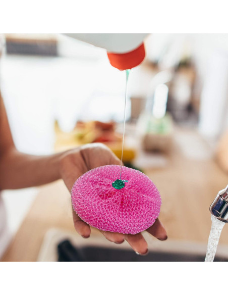 Esponjas de Plástico Blulu para Platos 15 Piezas Arcoíris