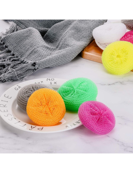 Esponjas de Plástico Blulu para Platos 15 Piezas Arcoíris