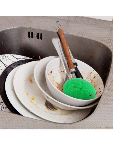 Esponjas de Plástico Blulu para Platos 15 Piezas Arcoíris