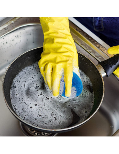 Esponjas de Plástico Blulu para Platos 15 Piezas Arcoíris