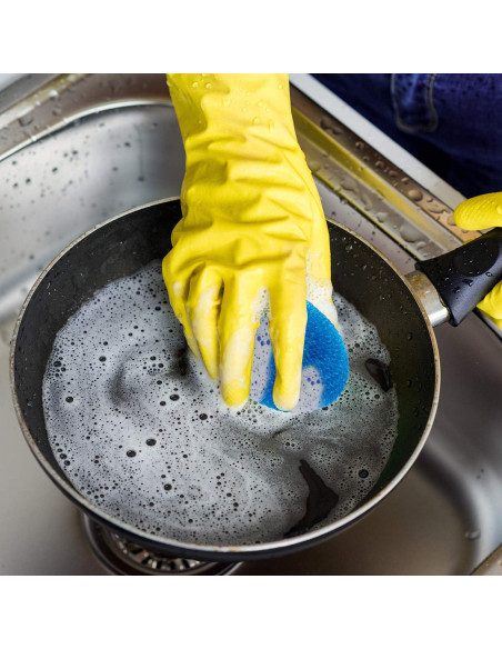 Esponjas de Plástico Blulu para Platos 15 Piezas Arcoíris