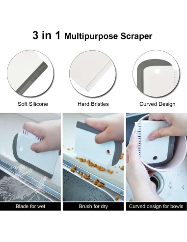 Raspadores de Platos y Fregadero Windson - 4 Piezas