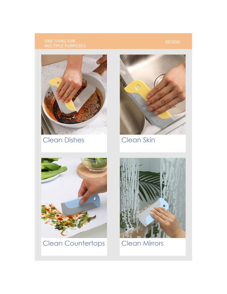 Limpiaparabris Mini MAARHE 5.89 cm Azul y Amarillo - 2 Piezas