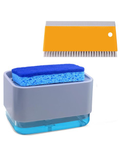 Dispensador de Jabón 2 en 1 HvOvMvE con Esponjas y Raspador